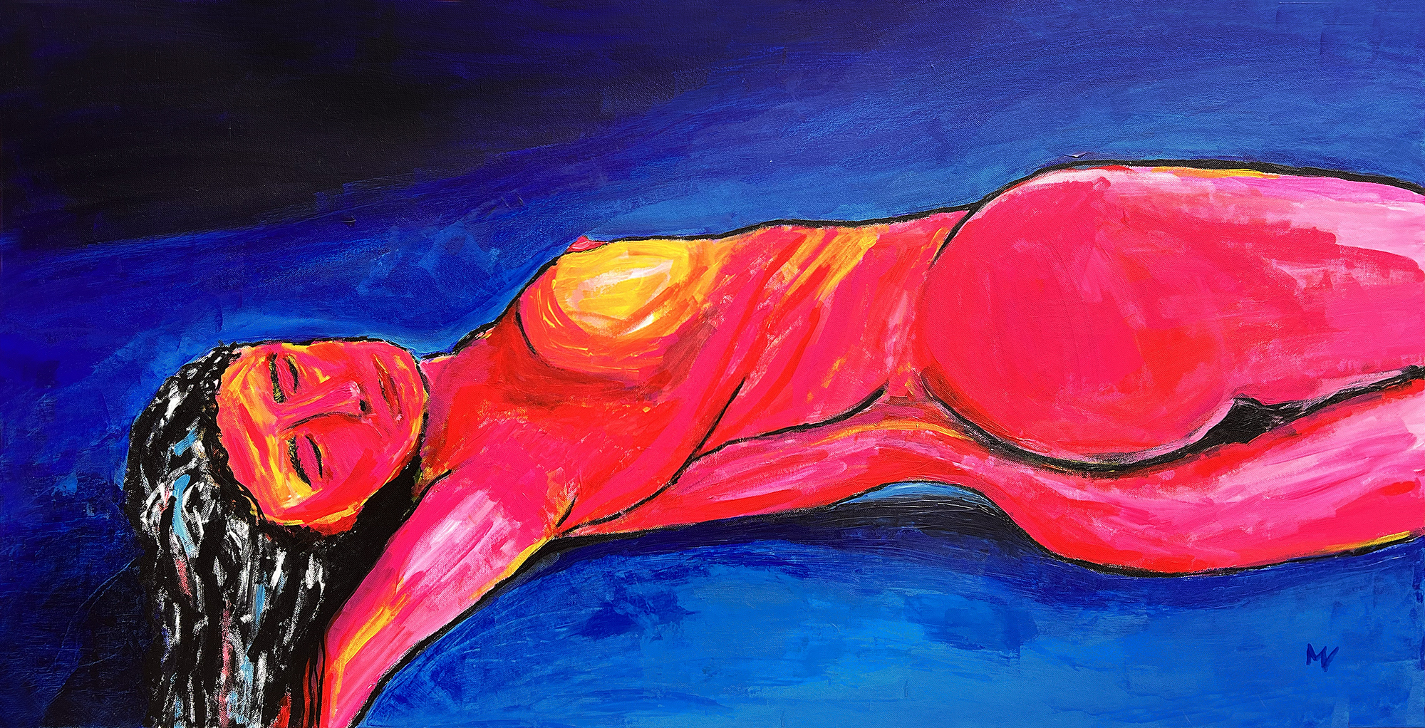 Sinnliche Kraft | Acryl auf Leinwand | 120 cm x 60 cm | 2026